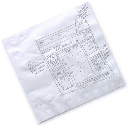 idea on a napkin